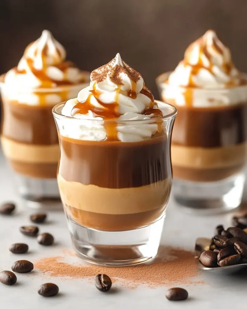 Tazas de Mousse de Café y Caramelo Decadente First Image First Image