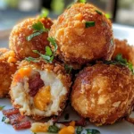 Bolas de Pollo Ranchero con Tocino y Queso Frito First Image First Image