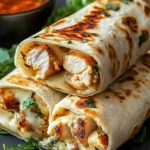 Wraps de Pollo con Ajo y Queso First Image First Image