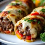 Rollitos de Cheesesteak Keto First Image First Image