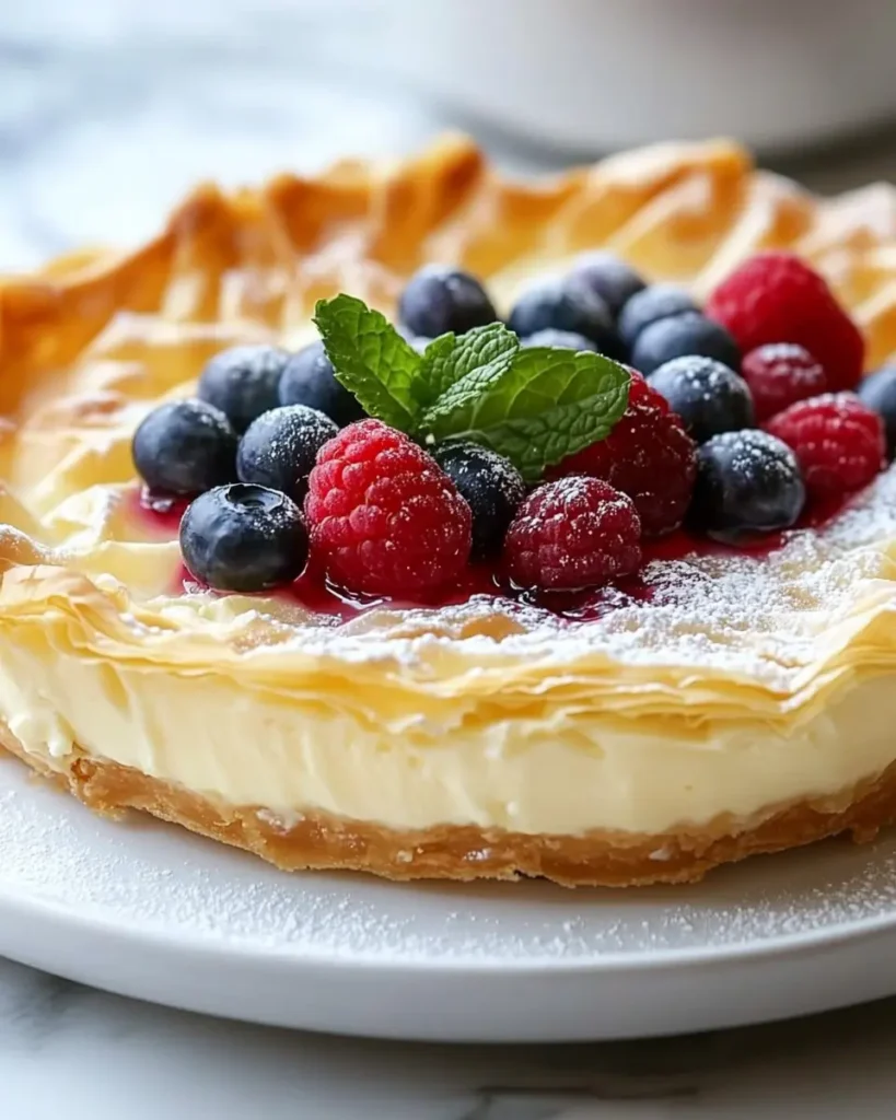 Tarta de Queso con Masa Phyllo First Image First Image