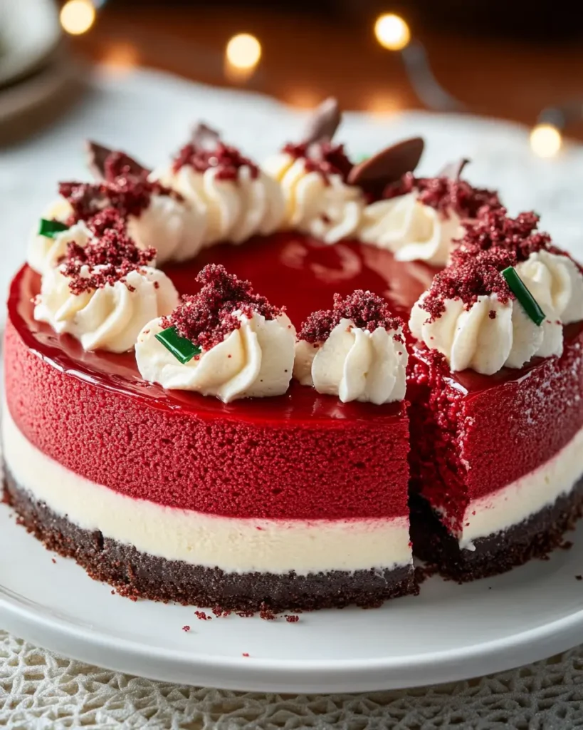 Cheesecake de Terciopelo Rojo Navideño First Image First Image