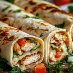 Wraps de Pollo con Queso y Ajo First Image First Image