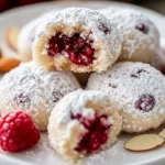 Galletas de Nieve Rellenas de Frambuesa y Almendra First Image First Image