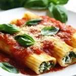 Manicotti Rellenos de Ricotta y Espinacas First Image First Image