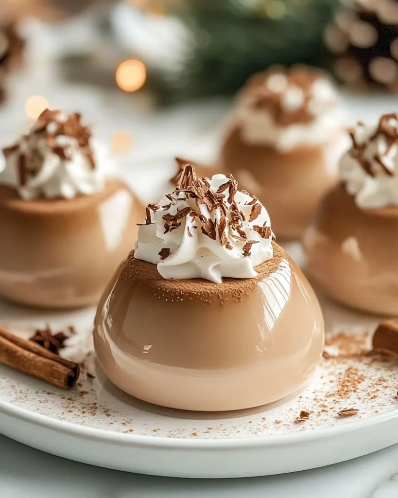 Gingerbread Latte Mousse Domes First Image First Image