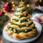 Árbol de Navidad de Hojaldre con Pesto y Queso