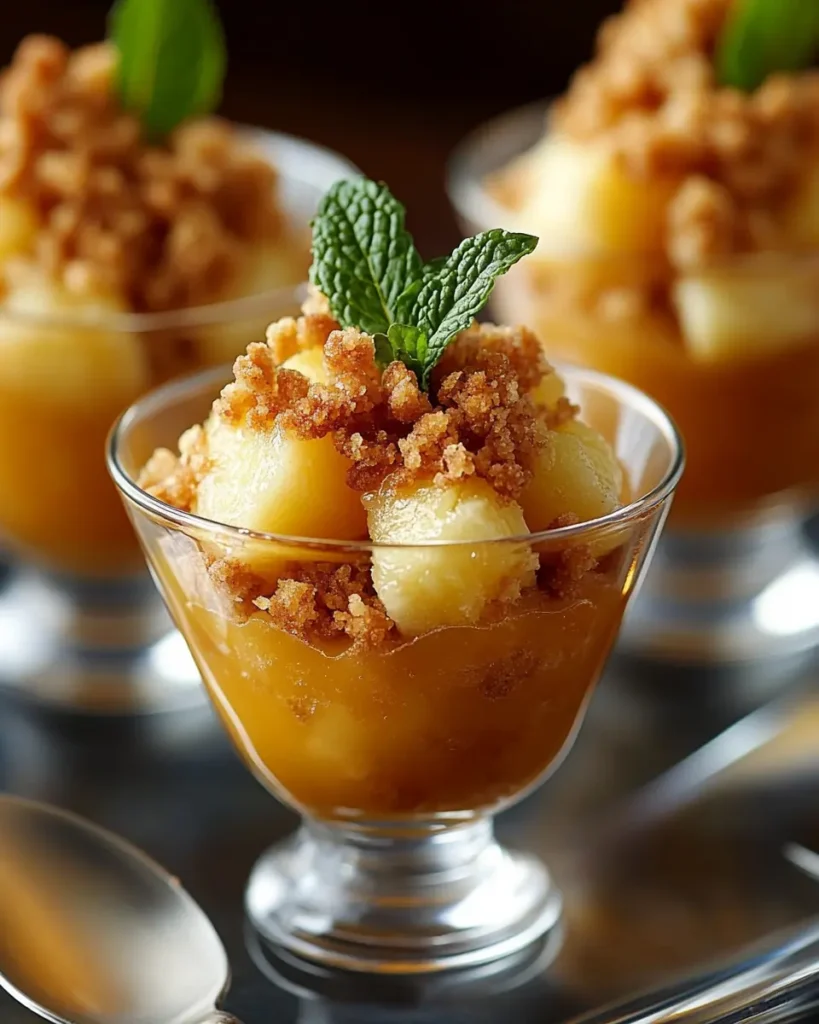 Crumble de Piña en Verrines Gourmandes First Image First Image