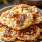 Galletas Saladas de Bacon, Cheddar y Cebolla Frita – Un Delicioso Aperitivo First Image First Image