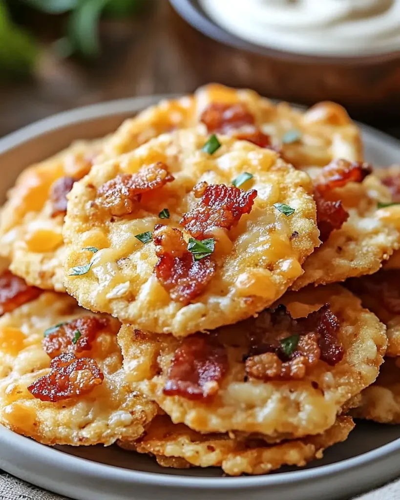 Galletas Saladas de Bacon, Cheddar y Cebolla Frita – Un Delicioso Aperitivo First Image First Image