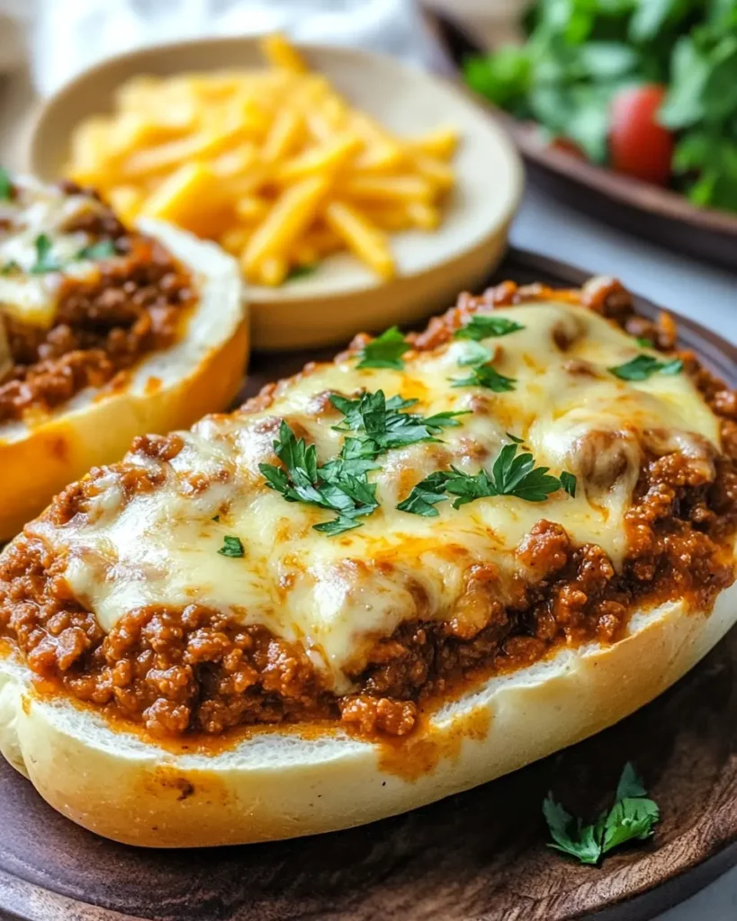 Pan de Ajo con Sloppy Joe y Queso First Image First Image