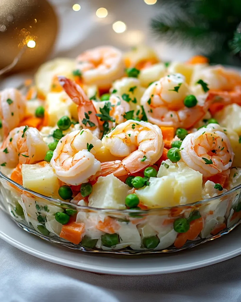 Ensaladilla Rusa de Navidad con Gambas First Image First Image