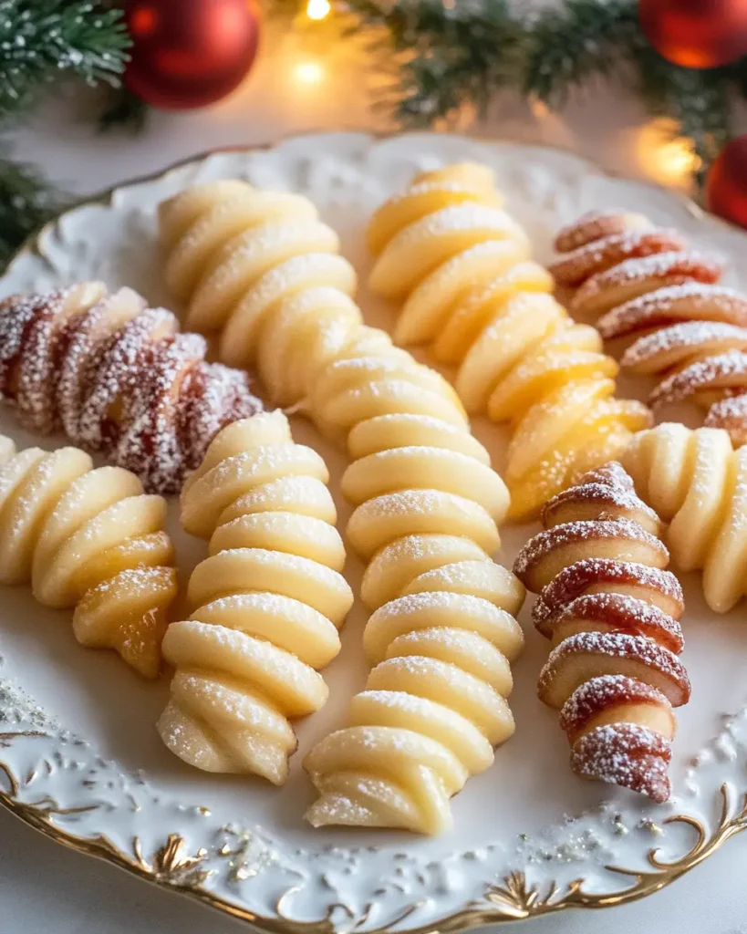 Galletas Navideñas Torcidas con Glaseado de Almendra y Cítricos First Image First Image