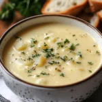 Sopa Cremosa de Papa con Cheddar, Ajo y Hierbas First Image First Image