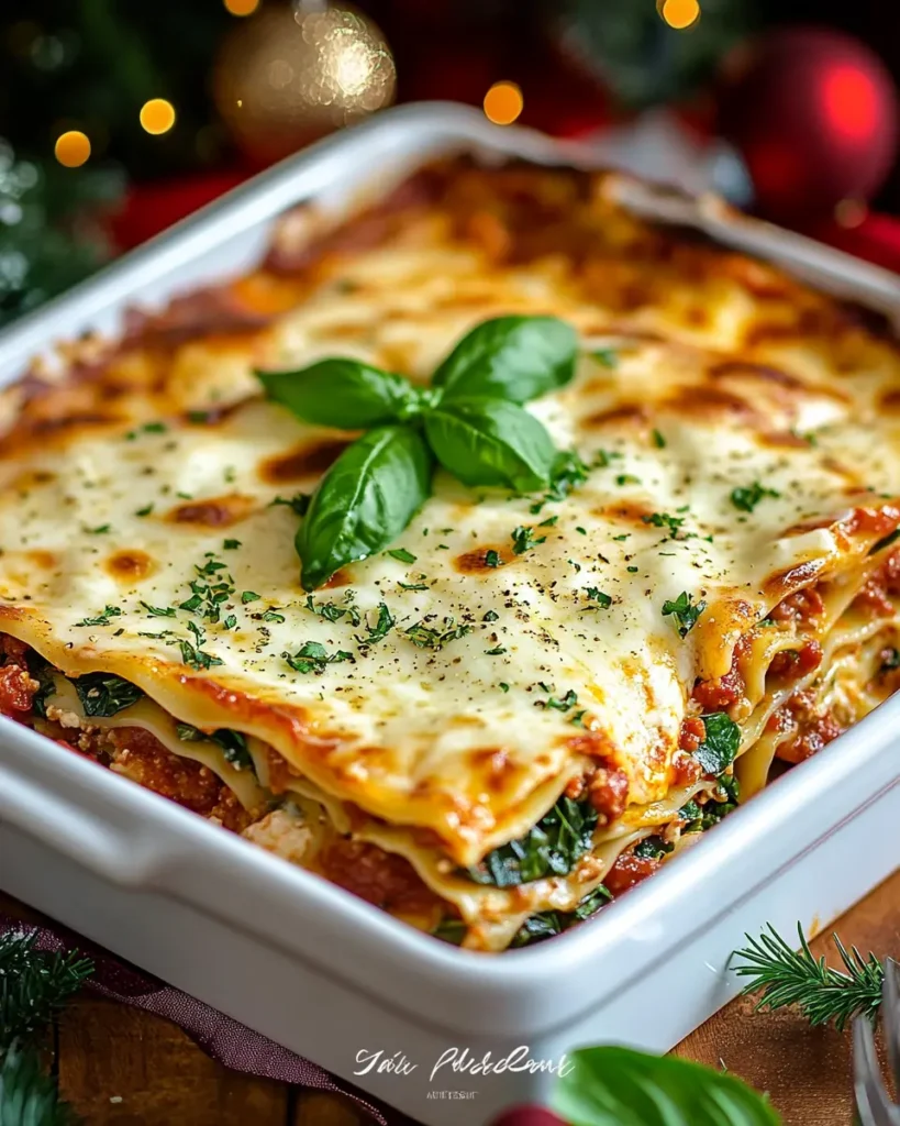 Holiday Christmas Lasagna First Image First Image