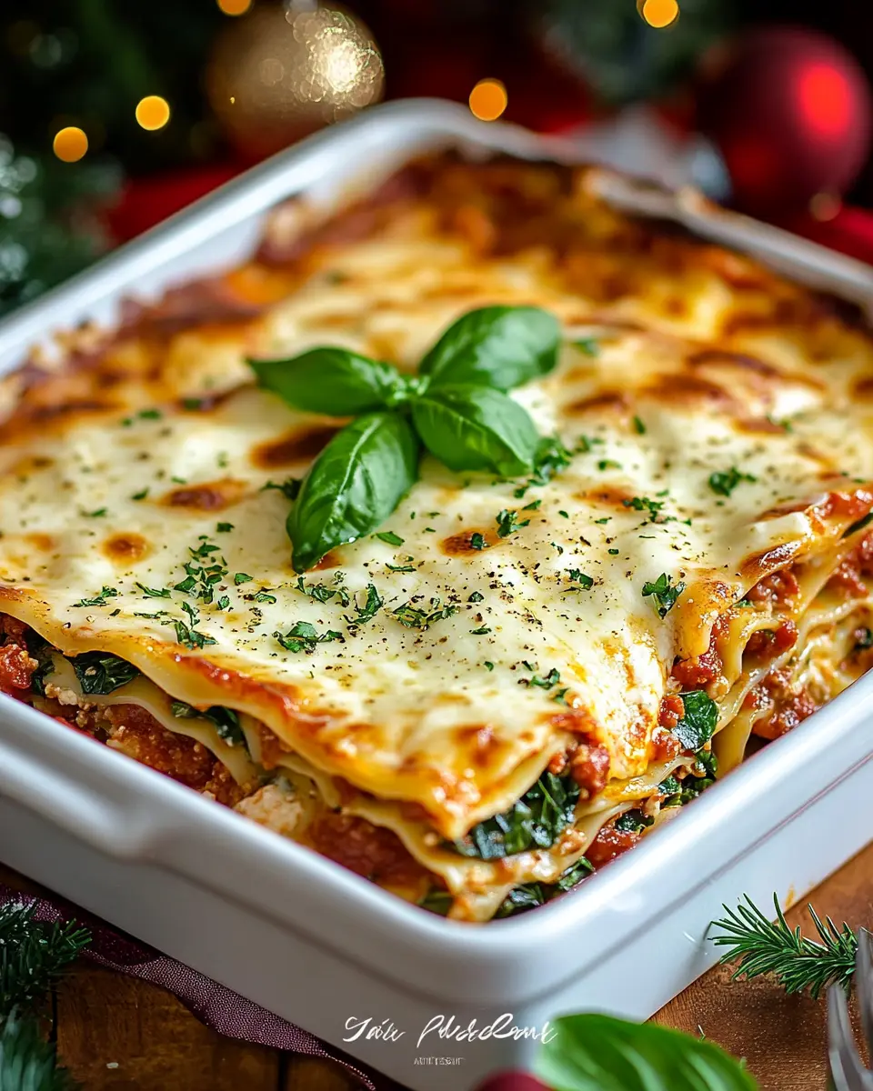 Holiday Christmas Lasagna First Image First Image