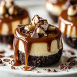 Bocaditos de Cheesecake de Chocolate y Caramelo Sin Hornear First Image First Image