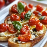 Bruschetta de Tres Quesos y Tomate First Image First Image