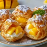 Puffs Tropicales de Mango y Crema de Coco First Image First Image