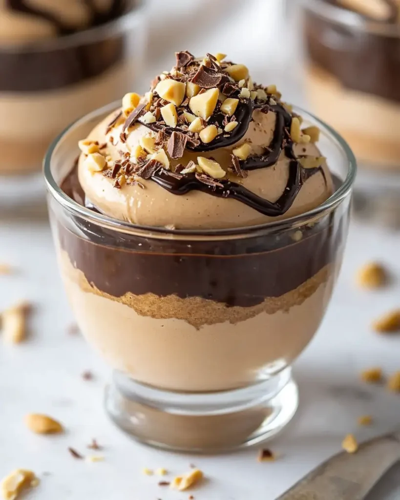 Mousse de Mantequilla de Maní con Ganache de Chocolate First Image First Image