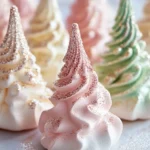 Meringues en forma de árbol de Navidad First Image First Image