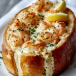 Pan de Mariscos Relleno: Una Delicia Cremosa para Compartir First Image First Image
