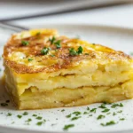 Tortilla Española Cremosa con Papas Confitadas en Aceite de Oliva First Image First Image