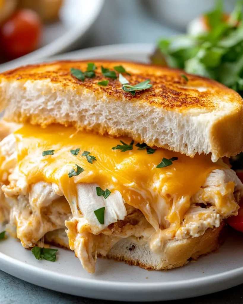 Sándwiches de Pollo Derretido con Cheddar y Ranch First Image First Image