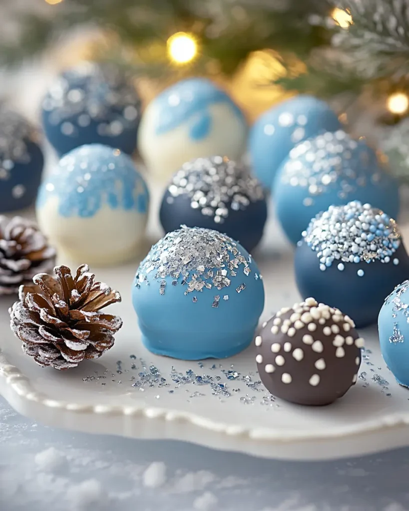 Blue Christmas Truffles First Image First Image