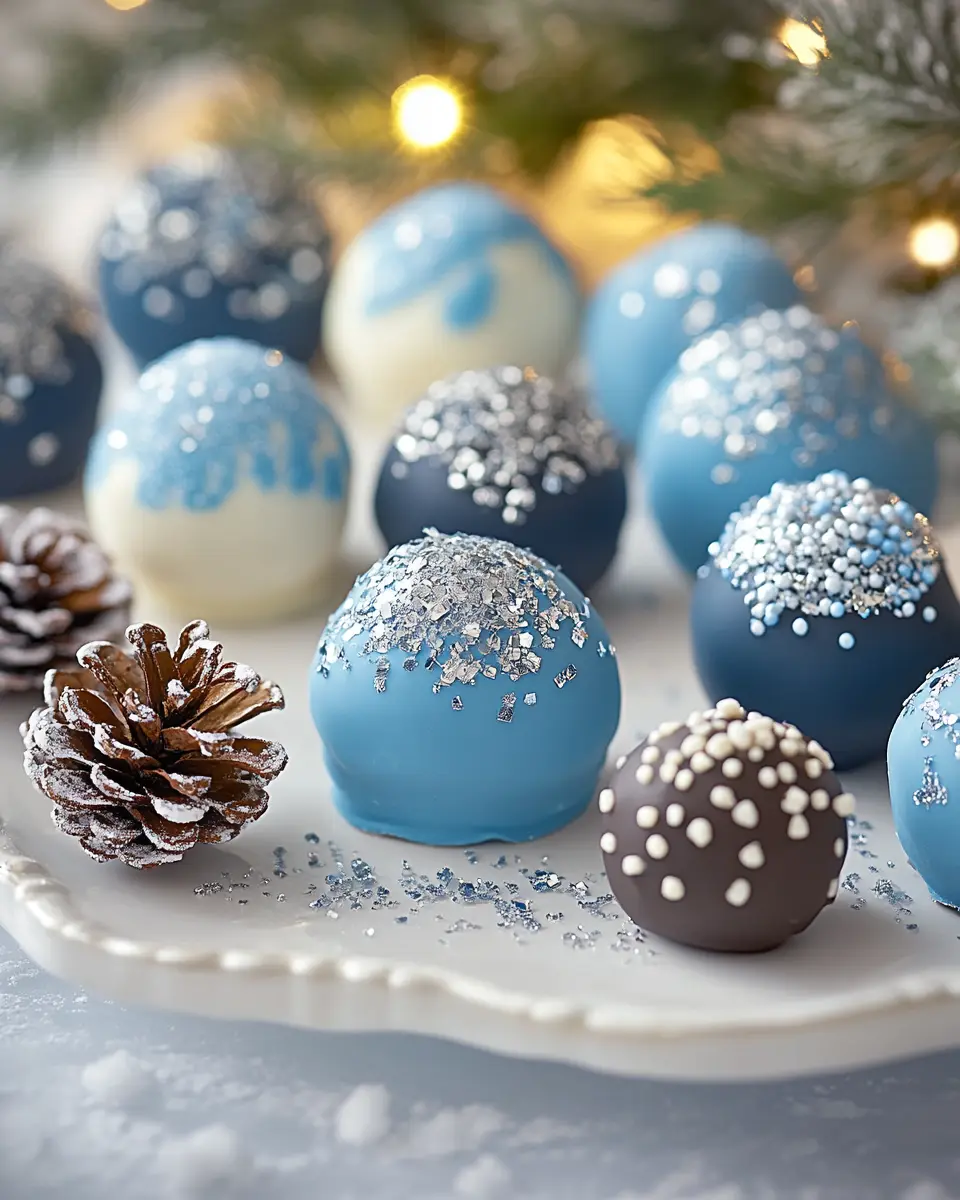 Blue Christmas Truffles First Image First Image