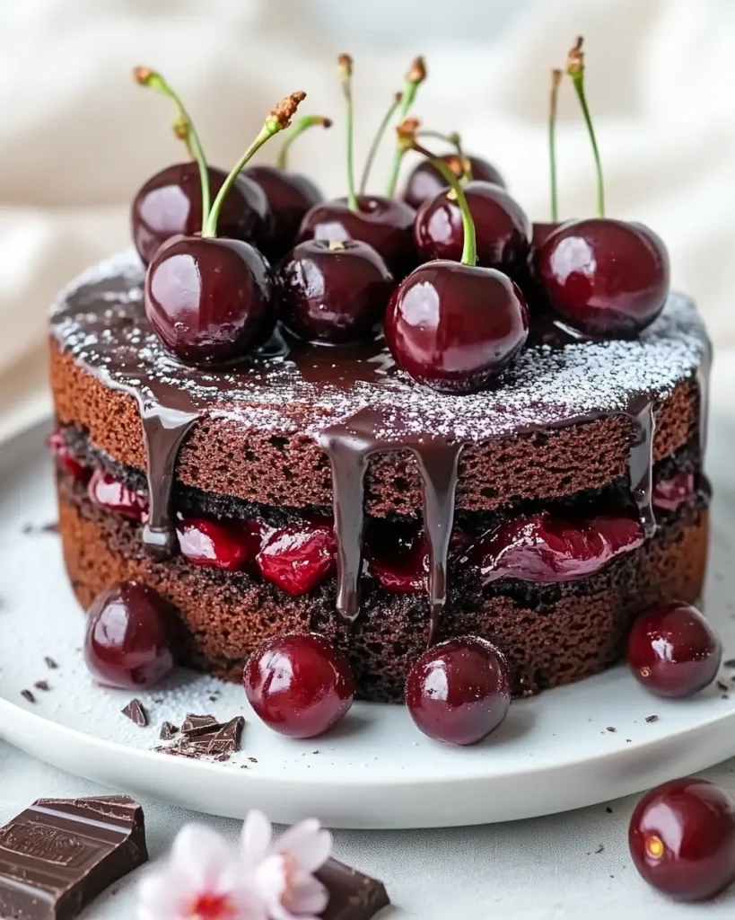 Pastel de Chocolate con Cereza First Image First Image