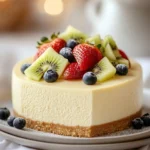 Cheesecake de Chocolate Blanco y Frutas First Image First Image