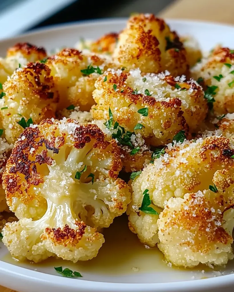 Coliflor Asada Irresistiblemente Deliciosa con Ajo y Parmesano First Image First Image