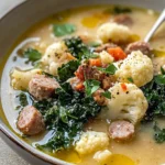 Sopa Toscana con Salchicha, Col Rizada y Coliflor First Image First Image