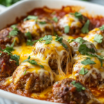 Albóndigas Mexicanas con Queso al Horno