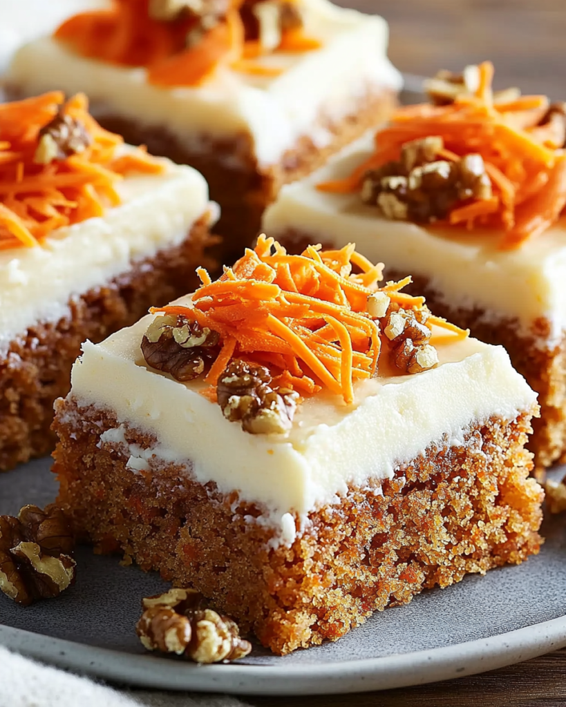 Barras de Zanahoria con Crema de Queso