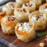 Bocaditos de Feta y Miel en Masa Phyllo