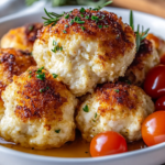 Bolas de Pollo Nubladas con Parmesano