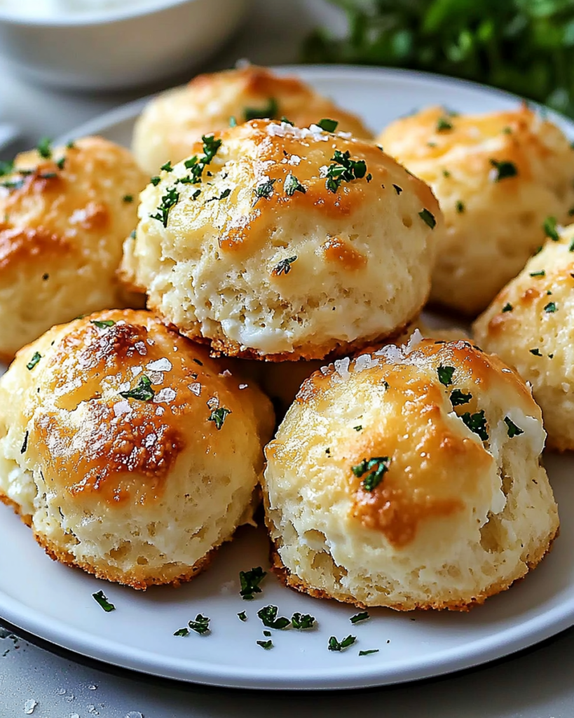 Bombas de Galleta de Mozzarella Fundida