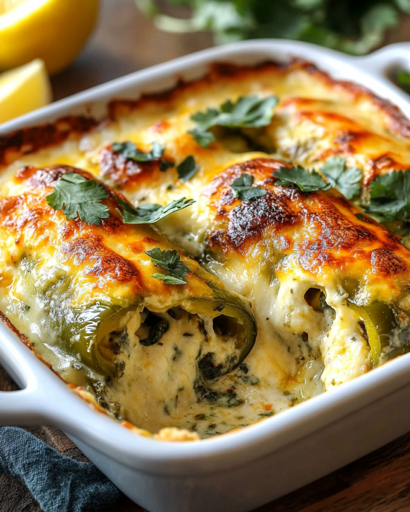 Cazuela de Chiles Rellenos Verdes