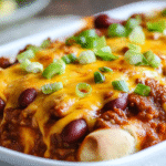 Cazuela de Perros Calientes al Estilo Chili
