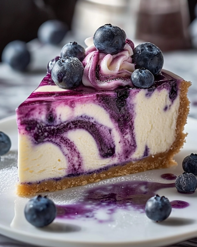 Cheesecake de Chocolate Blanco y Arándanos