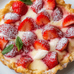 Cobbler de Fresas con Queso Crema