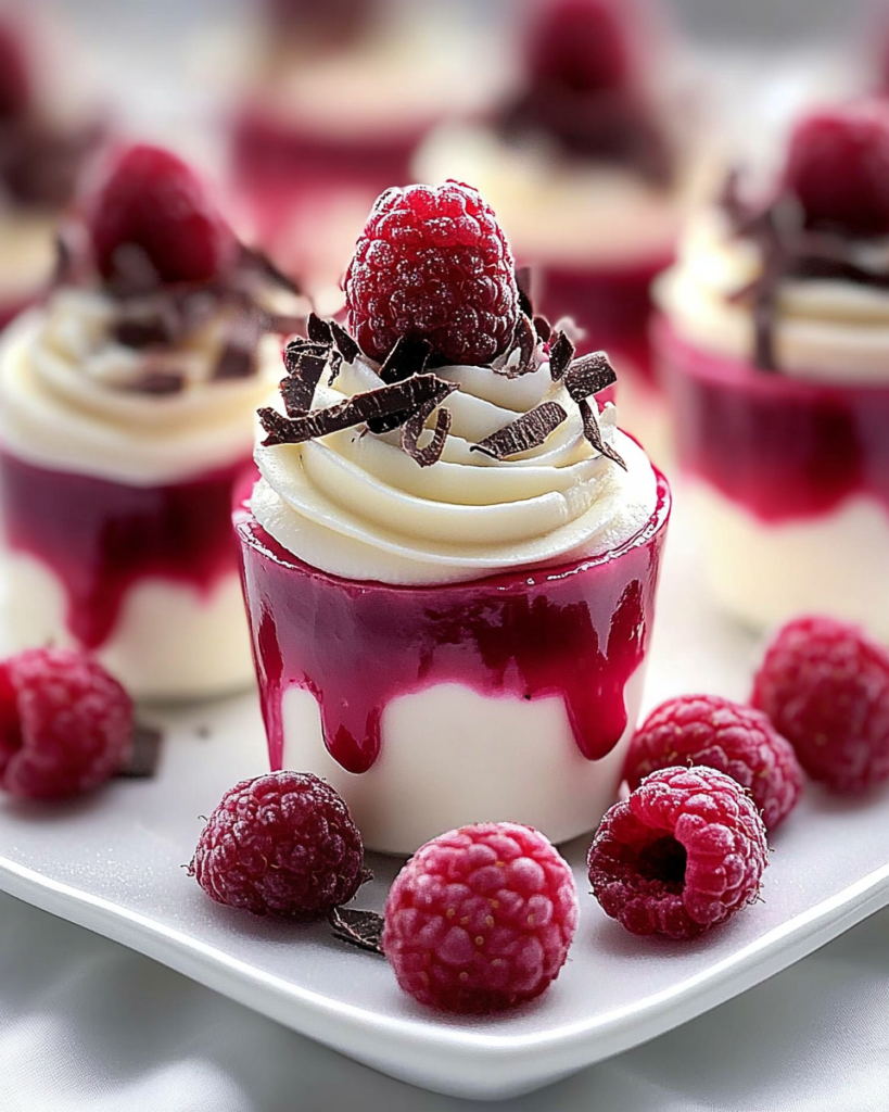 Copa de Mousse de Chocolate Blanco y Frambuesa