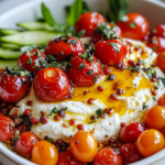 Dip de Burrata con Tomates y Miel Picante