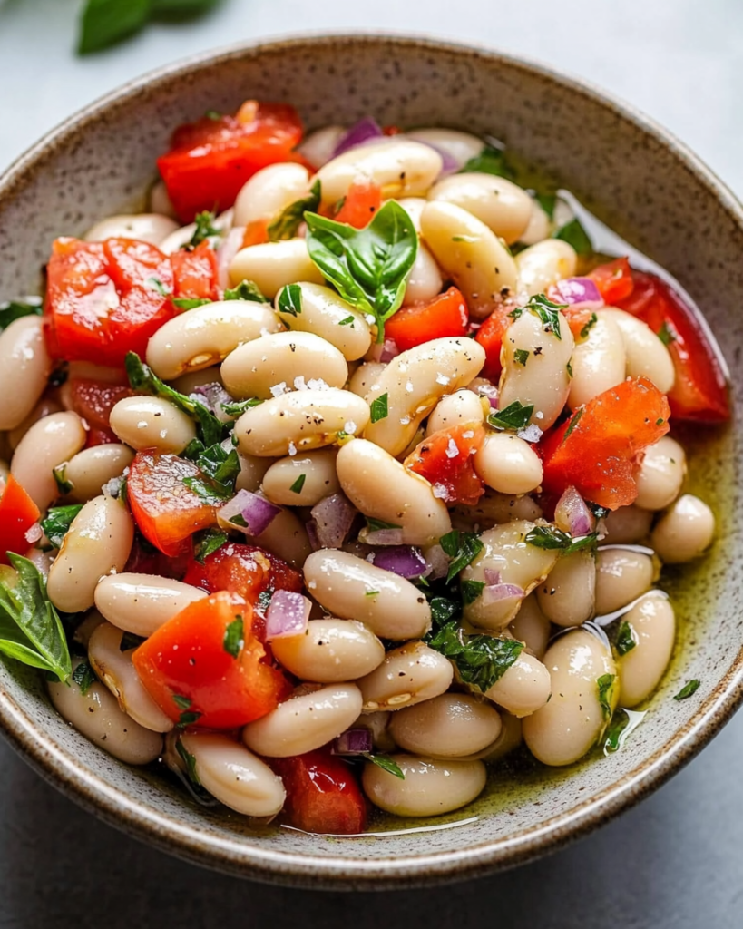 Ensalada Italiana de Frijoles Blancos