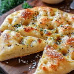 Focaccia de Ajo y Parmesano