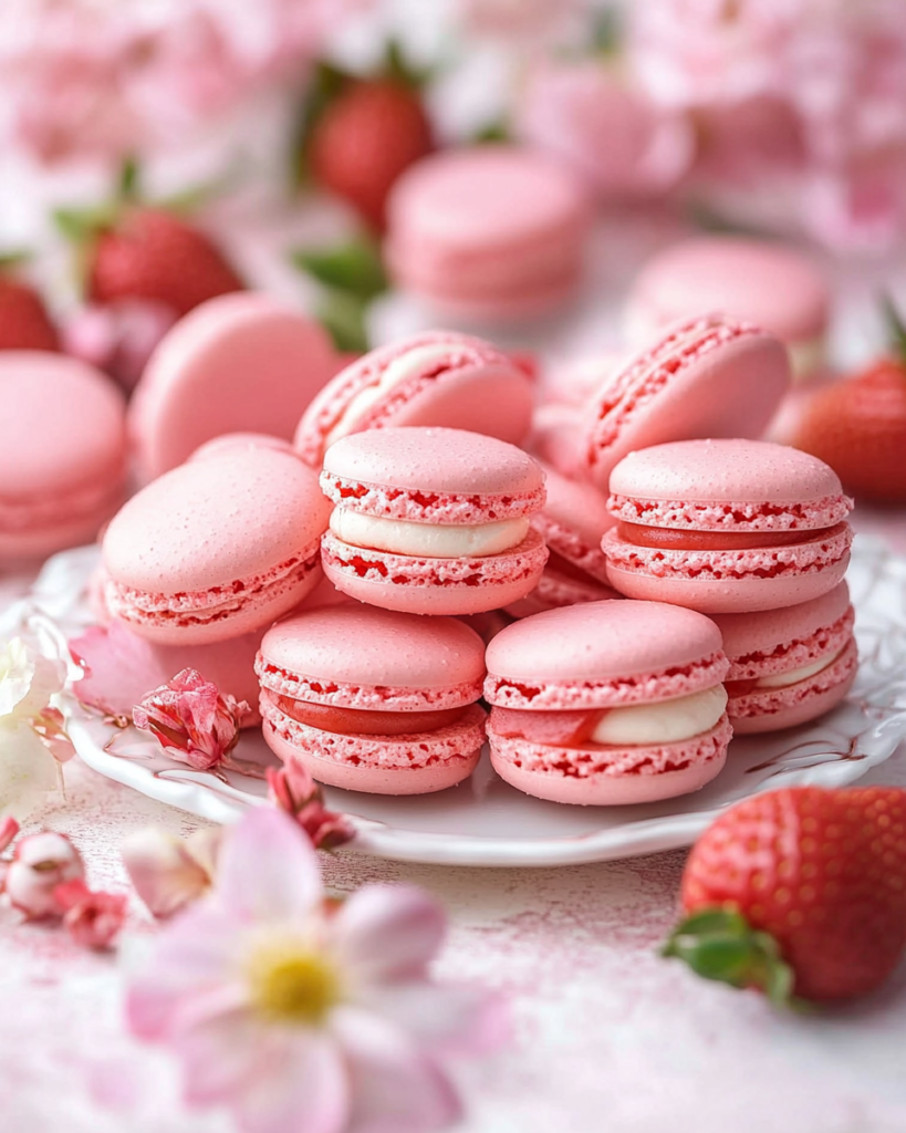 Macarons de Fresa
