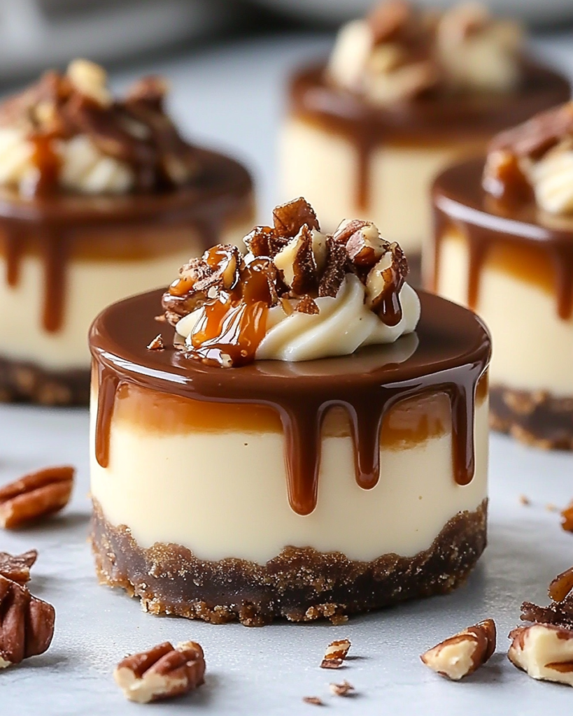 Mini Cheesecakes de Tortuga Sin Hornear