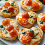 Mini Pizzas en Forma de Corazón